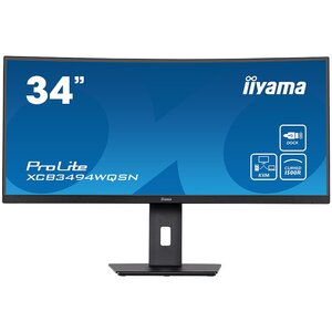 IIYAMA monitor XCB3494WQSN-B5, 34", IPS, UWQHD, 120Hz, 0.4ms, HDMI, DP, USB-C, zvučnici, zakrivljeni