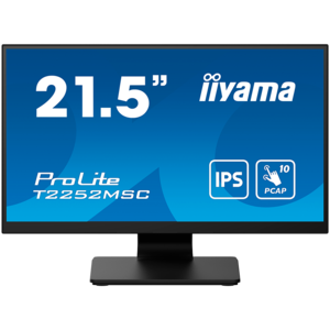 IIYAMA monitor T2252MSC-B2, 21.5", IPS, FHD, 5ms, HDMI, DP, zvučnici, zaslon na dodir