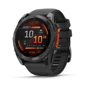 Garmin Fenix 8 AMOLED, 51 mm, Tamnosivi uz crni silikonski remen, 010-02905-00, pametni sat