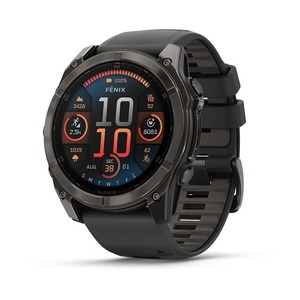 Garmin Fenix 8 Sapphire AMOLED, 51 mm, Carbon Gray DLC Tit., Black/Pebble Gray, 010-02905-21, pametni sat