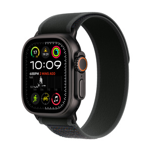 Apple Watch Ultra 2 (2nd gen) 2024 Cellular, 49mm Black Titanium Case with Black Trail Loop - S/M, pametni sat