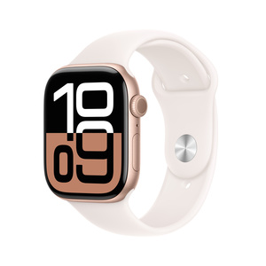 Apple Watch Series 10 GPS 46mm Rose Gold Aluminium Case with Light Blush Sport Band - M/L, pametni sat