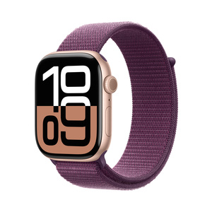 Apple Watch Series 10 GPS 42mm Rose Gold Aluminium Case with Plum Sport Loop, pametni sat