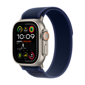 Apple Watch Ultra 2 (2nd gen) 2024 Cellular, 49mm Natural Titanium Case with Blue Trail Loop - S/M, pametni sat