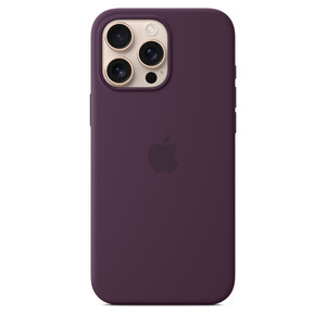 Apple iPhone 16 Pro Max Silicone Case s MagSafe, Plum (myyw3zm/a)