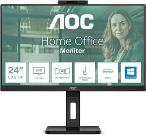 AOC monitor 24P3CW, 75Hz, IPS, FHD, HDMI, DP, pivot