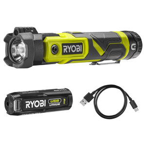 RYOBI aku LED svjetiljka RLP4-120G, 4V, Li-ion, 640 lumena, baterija 2.0Ah