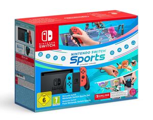 Nintendo Switch Console - SPORTS BUNDLE HAD 1.1 + 12mj NSO