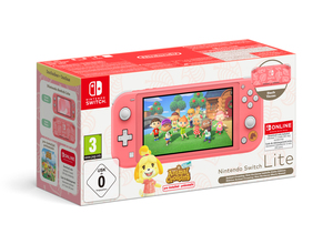 Nintendo Switch Console Lite - CORAL ISABELLE ALOHA EDITION + 12mj NSO