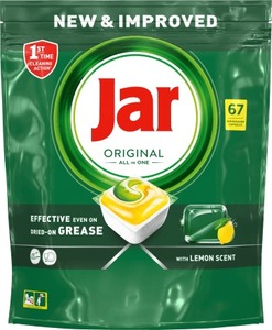 Jar Original All in One tablete za pranje posuđa Lemon, 67 kom