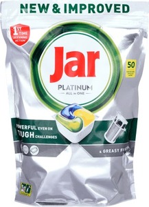 Jar Platinum All in One tablete za pranje posuđa Lemon, 50 kom