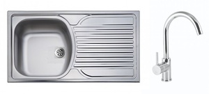 SINK SOLUTION set sudopera i slavine CATANIA, inox