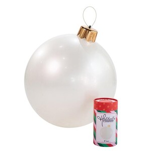 Holiball božićna kugla 76cm, pearl bijela