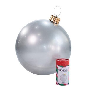 Holiball božićna kugla 76cm, srebrna