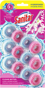 Sanitar Hygiene Rings Flower, osvježivač za WC školjke, 3 x 40 g