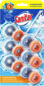 Sanitar Hygiene Rings Ocean, osvježivač za WC školjke, 3 x 40 g