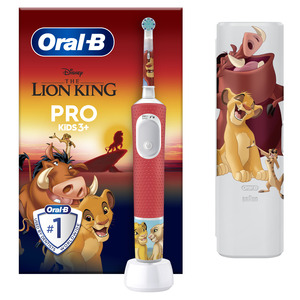 Oral-B električna četkica Pro Kids Lion King s putnom torbicom