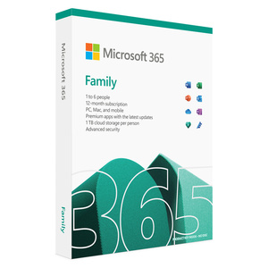 Microsoft 365 Family (1 godina) Medialess HR, 6GQ-01910