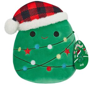 Squishmallows Holiday - Andy - Božićno drvce s kapom Djeda Mraza - 20cm