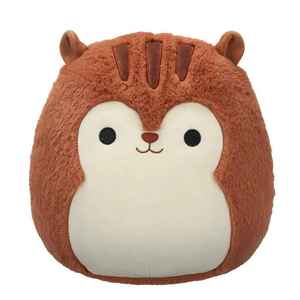 Squishmallows Fuzzamallow - Sawyer - Smeđa vjeverica - 30cm