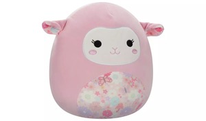 Squishmallows - Lala - Roza janje s cvijetnim ušima i trbuščićem - 30cm