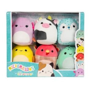 Squishmallows Micromallows - 6Pk (Cailey, Connor, Gavi, Zarina, Hasani, Cole) - 6cm