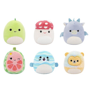 Squishmallows Micromallows - 6Pk (Floyd, Leonard, Noah, Lena, Dane, Cortez) - 6cm