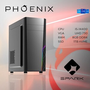 Phoenix SPARK Y-232, Intel Core i5-14400, 16GB RAM, 1TB M.2 SSD, Intel UHD Graphics 730, NoOS, stolno računalo