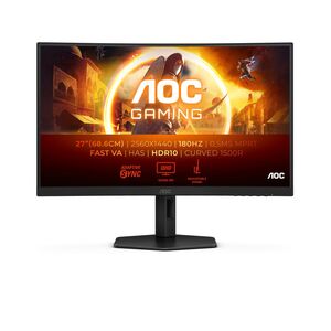 AOC monitor CQ27G4X, 27" QHD, Fast VA, 180Hz, 1ms, zakrivljeni