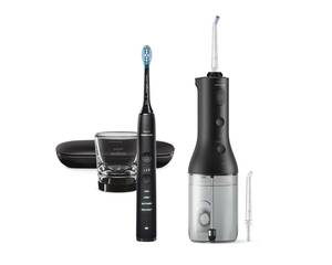 Philips oralni tuš Sonicare Power Flosser i Diamond Clean HX3886/43, crni