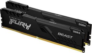 Memorija Kingston 32GB (2x16) DDR4 3200MHz, FURY Beast, DIMM (KF432C16BB1K2/32)