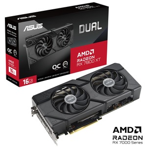 Grafička kartica Asus, Dual AMD Radeon RX 7800 XT 16GB GDDR6 OC Edition, PCIe 4.0, 3x DisplayPort, 1x HDMI (90YV0JJ1-M0NA00)