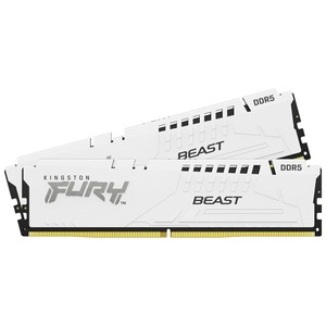 Memorija Kingston 32GB (2x16GB) DDR5 6000MHz, FURY Beast White EXPO (KF560C36BWE2K2-32)