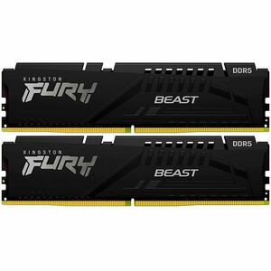 Memorija Kingston 32GB (2x16GB) DDR5 6400MHz, FURY Beast Black XMP (KF564C32BBK2-32)