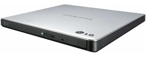 Eksterni optički uređaj Hitachi-LG Slim GP57, DVD±RW, Srebrni, USB 2.0 (GP57ES40.AHLE10B)