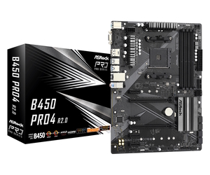 Matična ploča ASRock B450 PRO4 R2.0, AMD Promontory B450, AM4, ATX