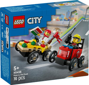 LEGO® City Auto dostavljača pizze vs. vatrogasno vozilo u utrci 60458