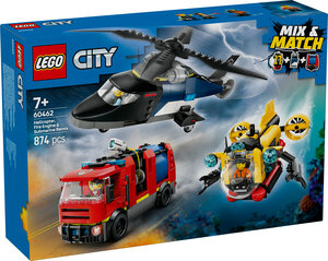 LEGO® City Helikopter, vatrogasni kamion i podmornica 60462