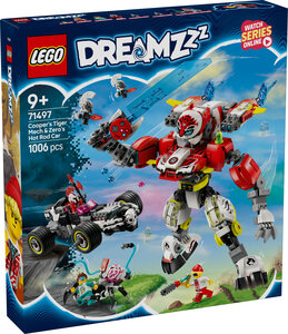 LEGO® DREAMZzz Cooperov robotski tigar i Zeroov sportski auto 71497