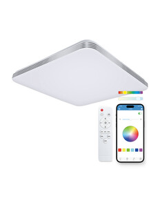 KSIX, Twilight SmartLED stropna svjetiljka, RGBIC + CCT, 47,5 cm, 7.700 lm, 70 W