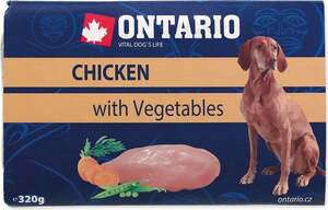 Ontario Dog posuda 320g, piletina s povrćem