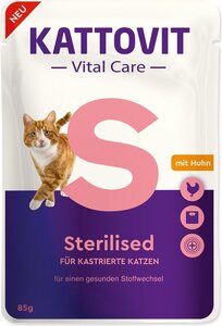 Kattovit vrećica za mačke Vital Care Sterilised 85g, piletina