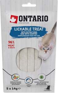 Ontario Cat poslastica 5x14g, tuna i bakalar