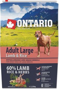 Ontario Adult Large Breed 2,25kg, janjetina i riža