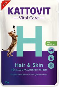 Kattovit vrećica za mačke Vital Care Hair & Skin 85g, perad