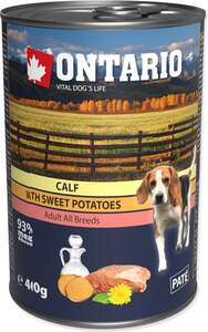 Ontario Dog konzerva 400g, teletina i batat