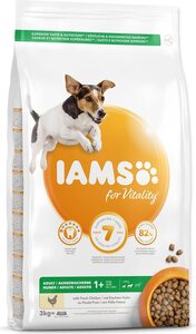 IAMS Dog Adult Small & Medium Breeds 3kg, piletina