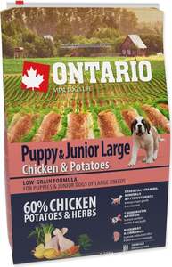 Ontario Puppy & Junior Large Breed 2,25 kg, piletina i krumpir