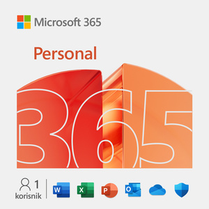 Microsoft 365 Personal (1 godina) Medialess ENG, QQ2-01897