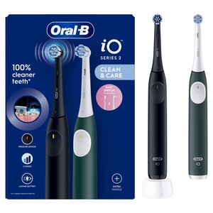 Oral-B električna četkica iO2, duopack Black/Green